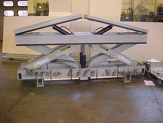 Personalizzazione Marco Twin Scissor Lift Table con piattaforma inclinata richiesta personalizzata